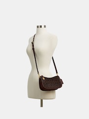 COACH Brown Coated Canvas Signature Waverly Bag - Image 9 of 15
