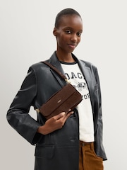 COACH Brown Suede Elora Top Handle Cross-Body Bag - Image 3 of 8