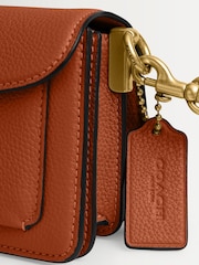 COACH Brown Tabby 26 Polished Pebble Leather Shoulder Bag - Image 4 of 4