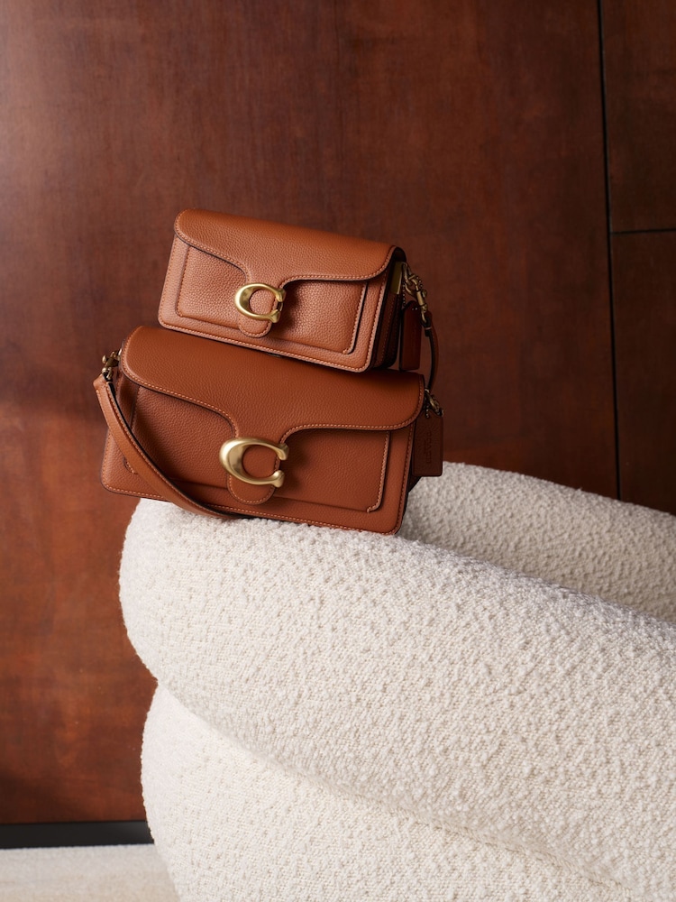 COACH Brown Tabby 26 Polished Pebble Leather Shoulder Bag - Image 5 of 5