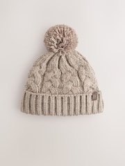 Stone Cable Knit Pom Hat (1-16yrs) - Image 1 of 3
