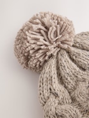 Stone Cable Knit Pom Hat (1-16yrs) - Image 3 of 3