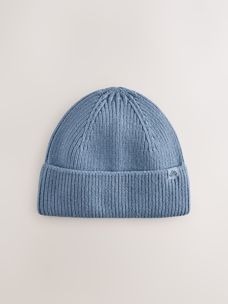 Light Blue Knitted Beanie Hat (1-16yrs) - Image 1 of 3