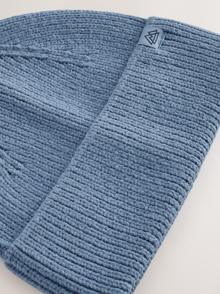 Light Blue Knitted Beanie Hat (1-16yrs) - Image 2 of 3