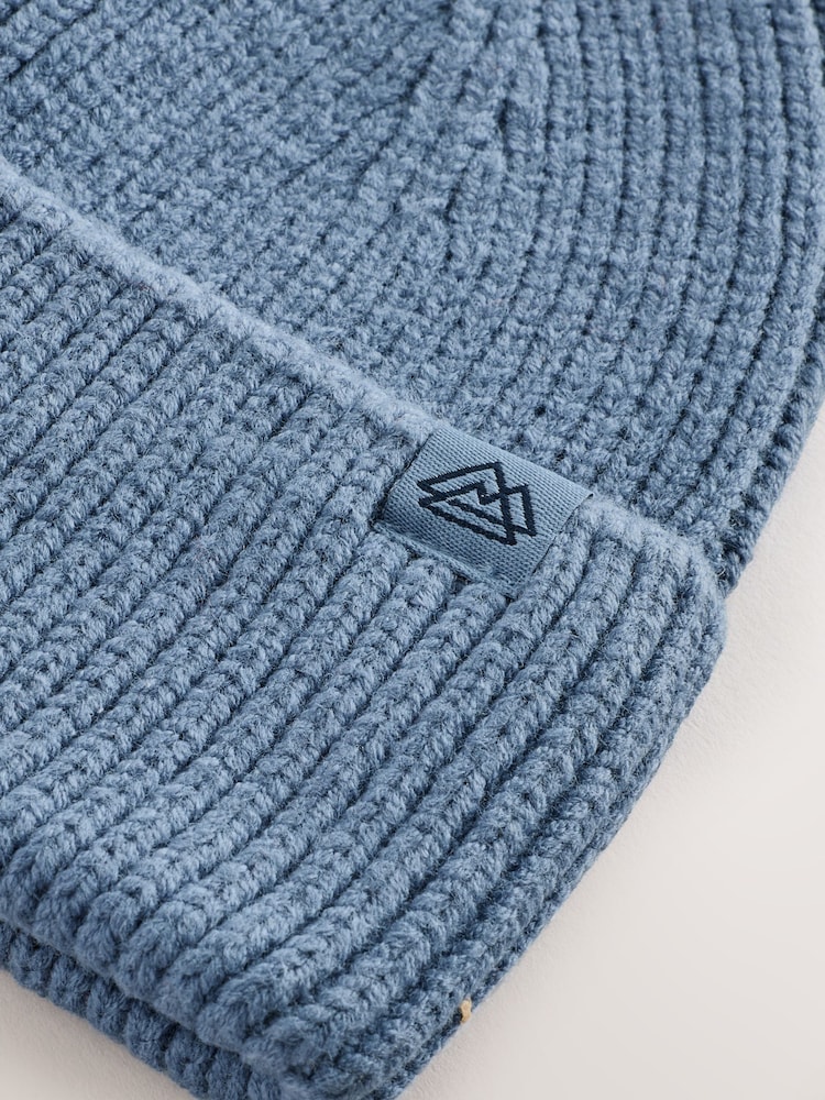 Light Blue Knitted Beanie Hat (1-16yrs) - Image 3 of 3