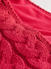 Red Cable Knitted Scarf (1-16yrs) - Image 2 of 3