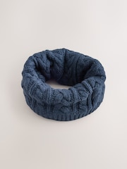 Navy Cable Snood (1-16yrs) - Image 1 of 4
