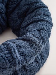Navy Cable Snood (1-16yrs) - Image 3 of 4