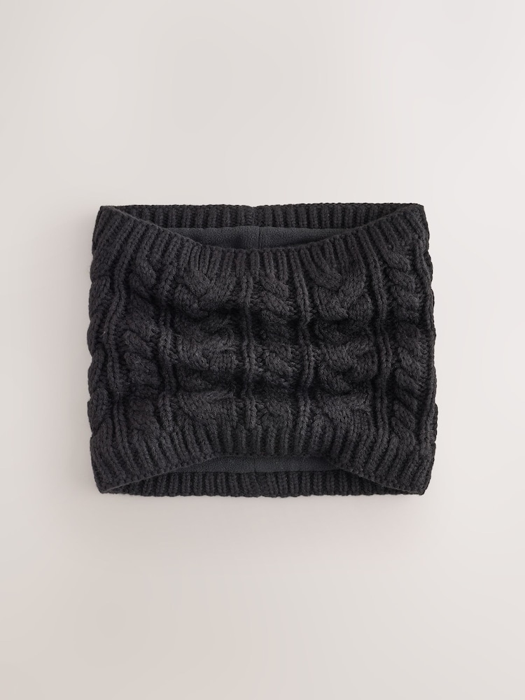Black Cable Snood (1-16yrs) - Image 2 of 4 Black Cable Snood (1-16yrs) - Image 2 of 4