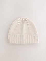 Cream Neutral Knitted Beanie Hat (1-16yrs) - Image 1 of 3