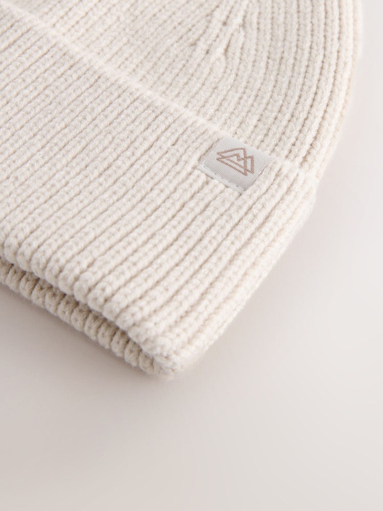 Cream Neutral Knitted Beanie Hat (1-16yrs) - Image 3 of 3