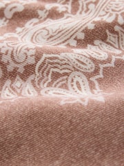 Beige Paisley Barrel Leg Jeans - Image 8 of 8