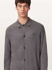 AllSaints Grey Kilburn Cardigan - Image 1 of 8
