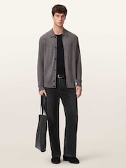 AllSaints Grey Kilburn Cardigan - Image 6 of 8