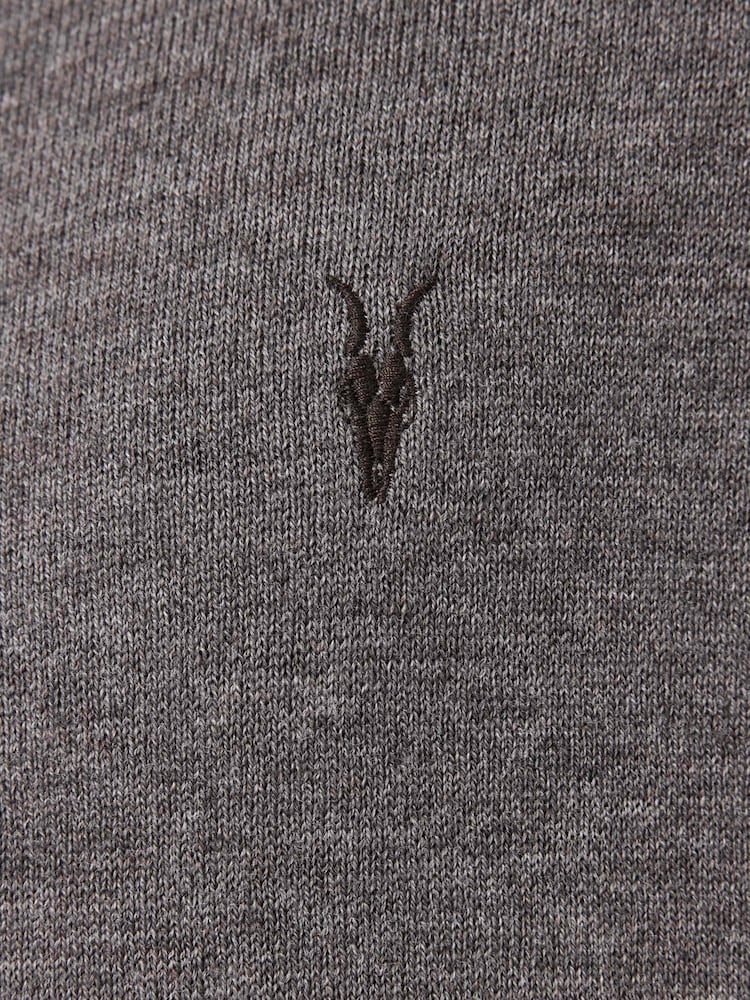 AllSaints Grey Kilburn Cardigan - Image 8 of 8