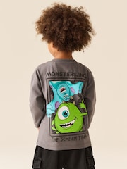 Charcoal Grey Monsters Inc. Long Sleeve T-Shirt (6mths-8yrs) - Image 1 of 7