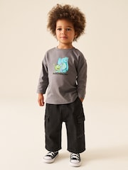 Charcoal Grey Monsters Inc. Long Sleeve T-Shirt (6mths-8yrs) - Image 2 of 7