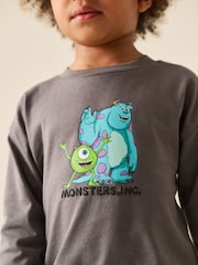 Charcoal Grey Monsters Inc. Long Sleeve T-Shirt (6mths-8yrs) - Image 3 of 7