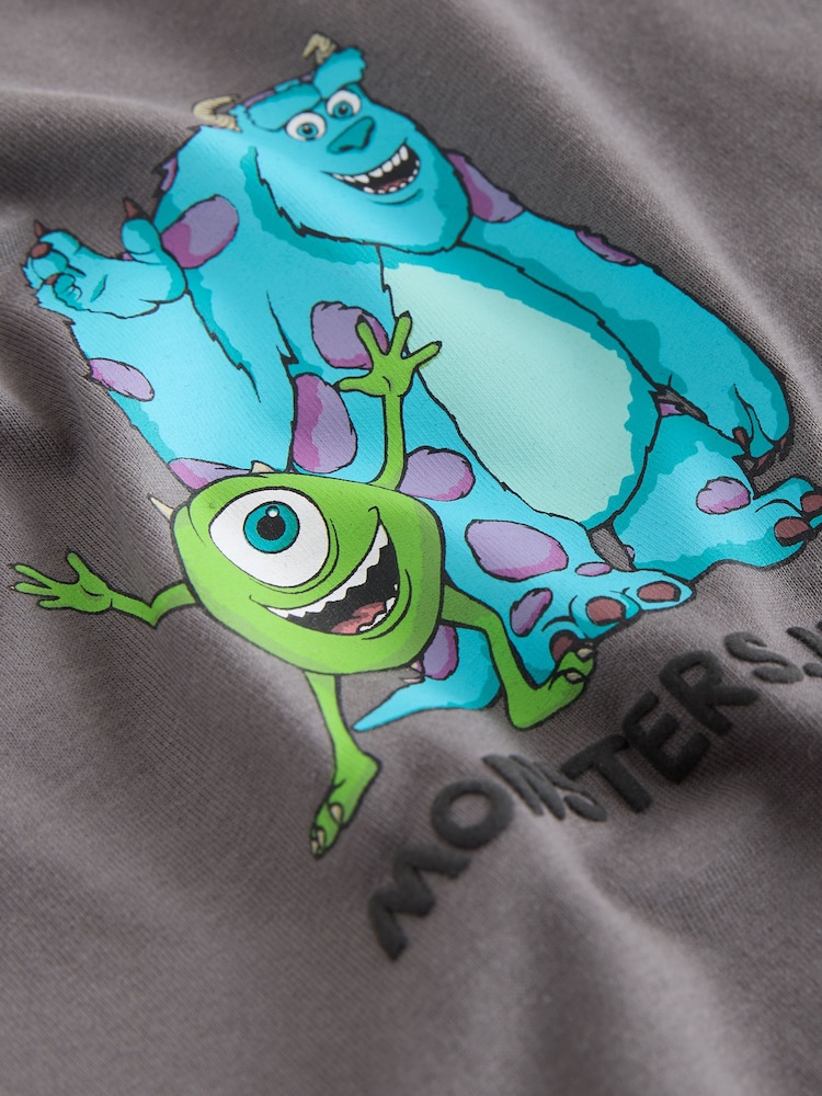 Charcoal Grey Monsters Inc. Long Sleeve T-Shirt (6mths-8yrs) - Image 7 of 7