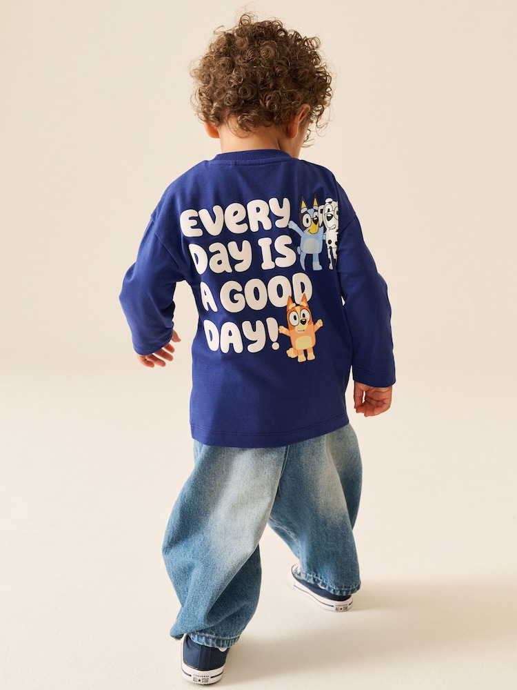 Navy Bluey Long Sleeve T-Shirt (12mths-8yrs) - Image 2 of 3