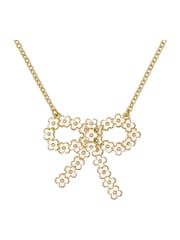Ted Baker Tone BONNELL: Bouquet Bow Pendant Necklace - صورة 3 من 4