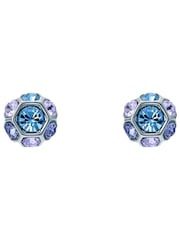 Ted Baker Silver Tone GEMME: Crystal Gem Cluster Stud Earrings - Image 1 of 4