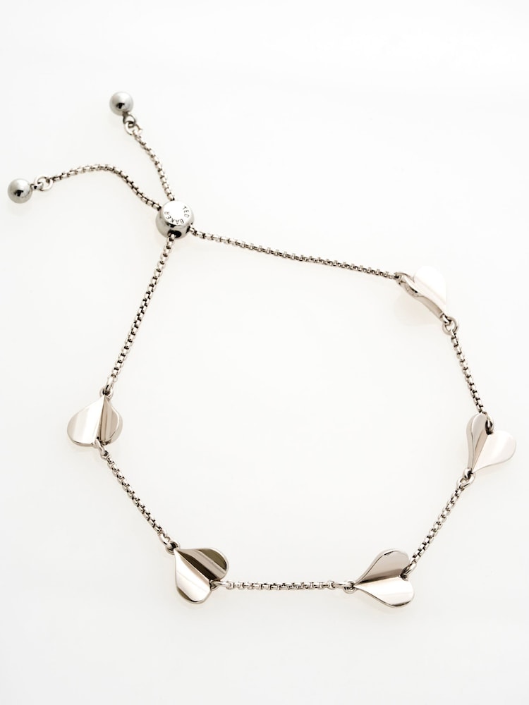 シルバー - Ted Baker Tone HEDRA Flutter Heart Adjustable Bracelet - 画像 2 / 4