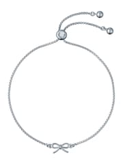 Ted Baker Silver Tone/Plain Metal BRIDGET Mini Bow Adjustable Bracelet - Image 1 of 5