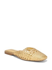 Sam Edelman Gold Nola Regular Fit Mules - Image 1 of 7