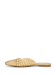 Sam Edelman Gold Nola Regular Fit Mules - Image 3 of 7