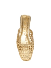 Sam Edelman Gold Nola Regular Fit Mules - Image 6 of 7