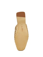 Sam Edelman Gold Nola Regular Fit Mules - Image 7 of 7