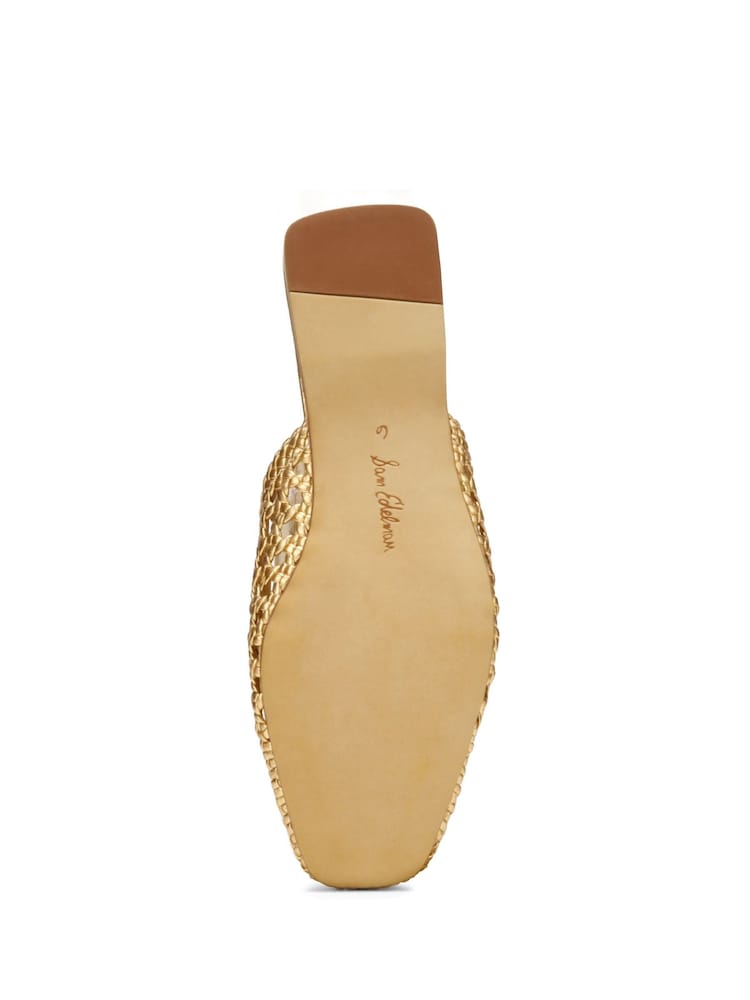 Sam Edelman Gold Nola Regular Fit Mules - Image 7 of 7