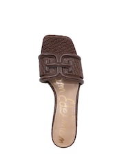 Sam Edelman Waylon Regular Fit Brown Slides - Image 6 of 7