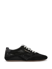 Sam Edelman Black Tobi Regular Fit Lace-Up Trainers - Image 1 of 7