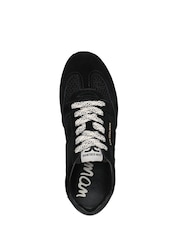 Sam Edelman Black Tobi Regular Fit Lace-Up Trainers - Image 6 of 7