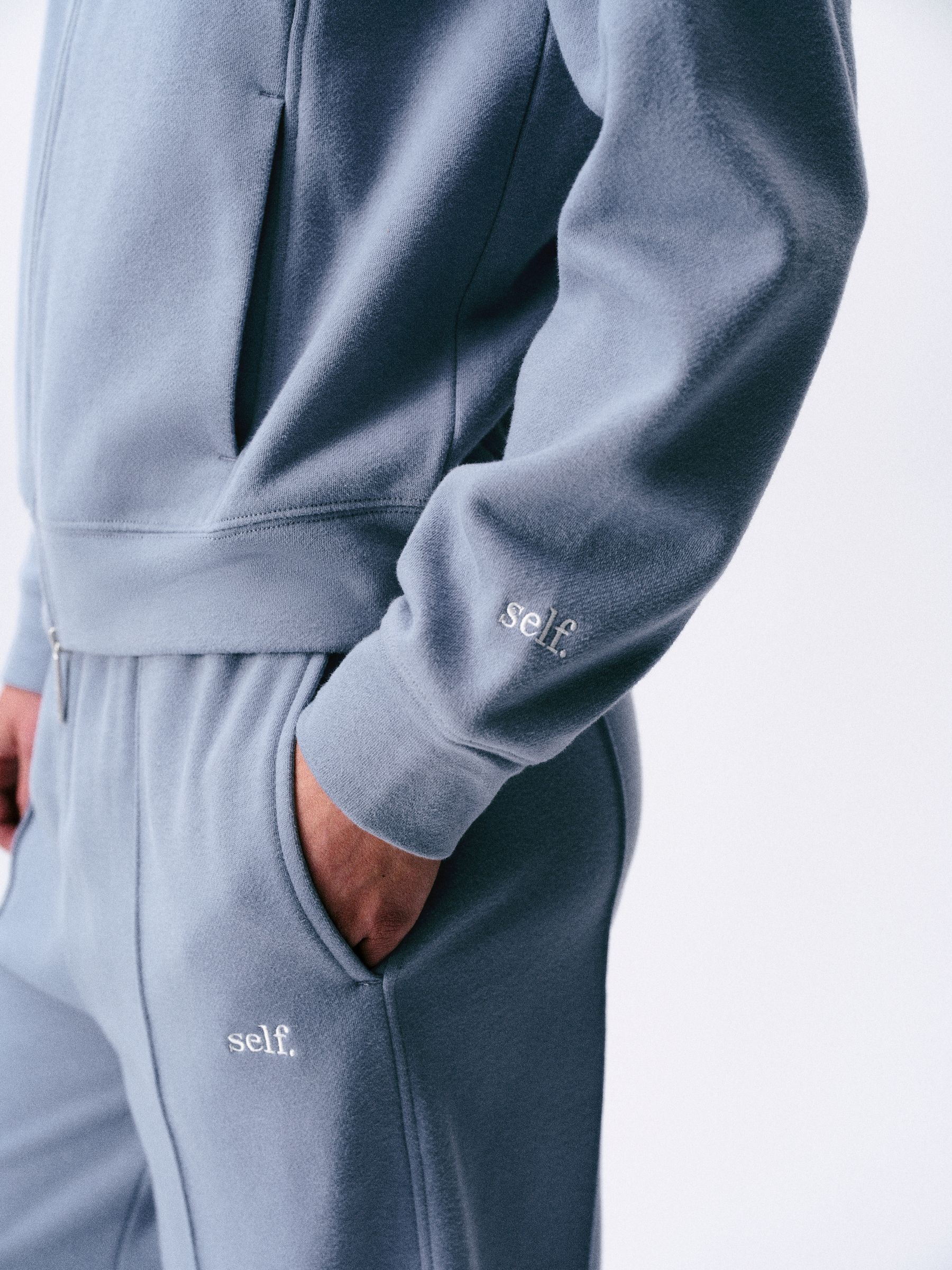 Buy self. Blue Full Zip Hoodie from the Next UK online shop