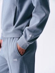 self. Blue Full Zip Hoodie - Image 4 of 7