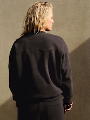self. Chocolate Brown Henley Sweatshirt - Image 4 of 8