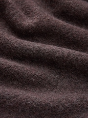 self. Chocolate Brown Knitted Wide Leg Joggers - Image 8 of 8