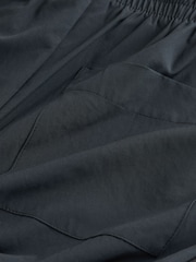 self. Black 4 Way Stretch Wide Joggers - Image 7 of 8