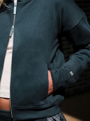 self. Teal Blue Full Zip Hoodie - Image 4 of 9