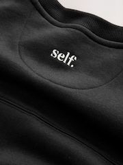 Melns - Self. Džemperis ar apaļu kakla izgriezumu - Attēls 3 no 3