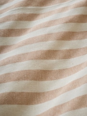 Pineapple Elephant Clay Cotton Rich Woven Stripe Duvet Cover Set - Image 5 of 5