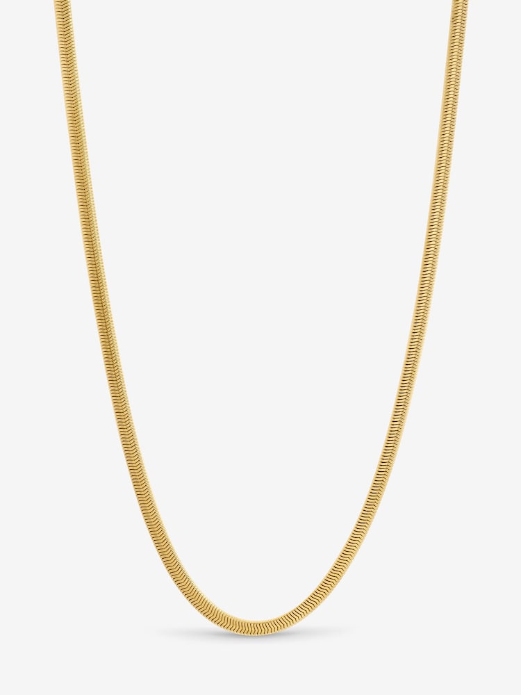 Inicio Gold Tone Waterproof Snake Chain Necklace - Image 1 of 1