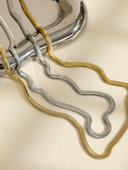 Inicio Gold Tone Waterproof Snake Chain Necklace - Image 2 of 3