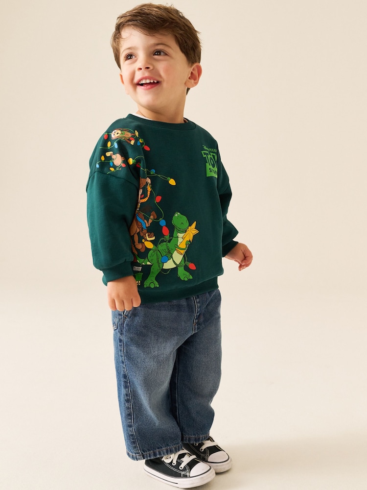 Green Toy Story Christmas Crew Neck Sweat Top (3mths-8yrs) - Image 3 of 3