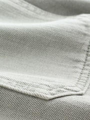 Sage Green Lightweight Denim Patch Pocket Shorts - Image 8 of 10