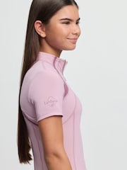 LeMieux Pink Young Rider Mia Mesh Fondant Base Layer - Image 4 of 5