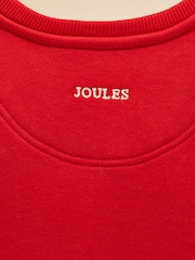 Joules Kids' Sundaze Red Santa Slogan Crew Neck Sweatshirt - Image 5 of 5